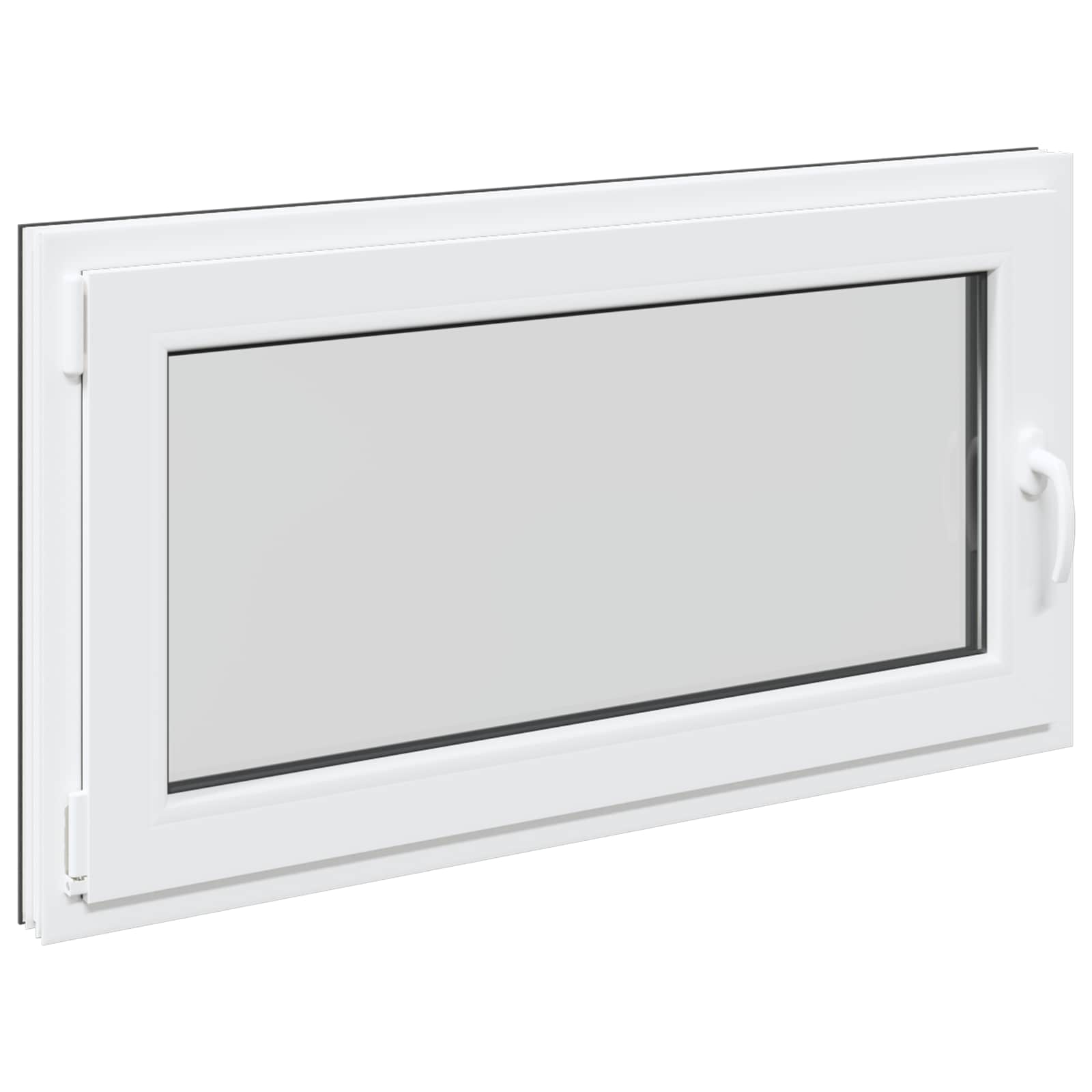 Finestra per Soffitta RISOR 110 x 60 cm PVC e Vetro Antracite | homemem39