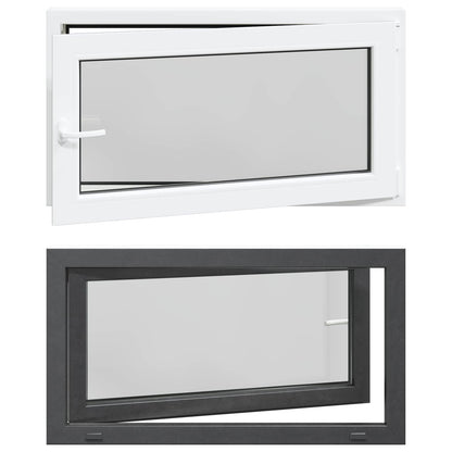 Finestra per Soffitta RISOR 110 x 70 cm PVC e Vetro Antracite | homemem39