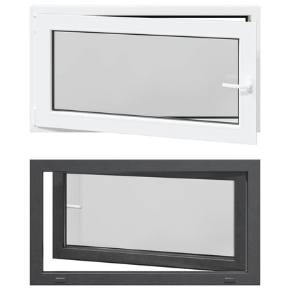 Finestra per Soffitta RISOR 110 x 70 cm PVC e Vetro Antracite | homemem39