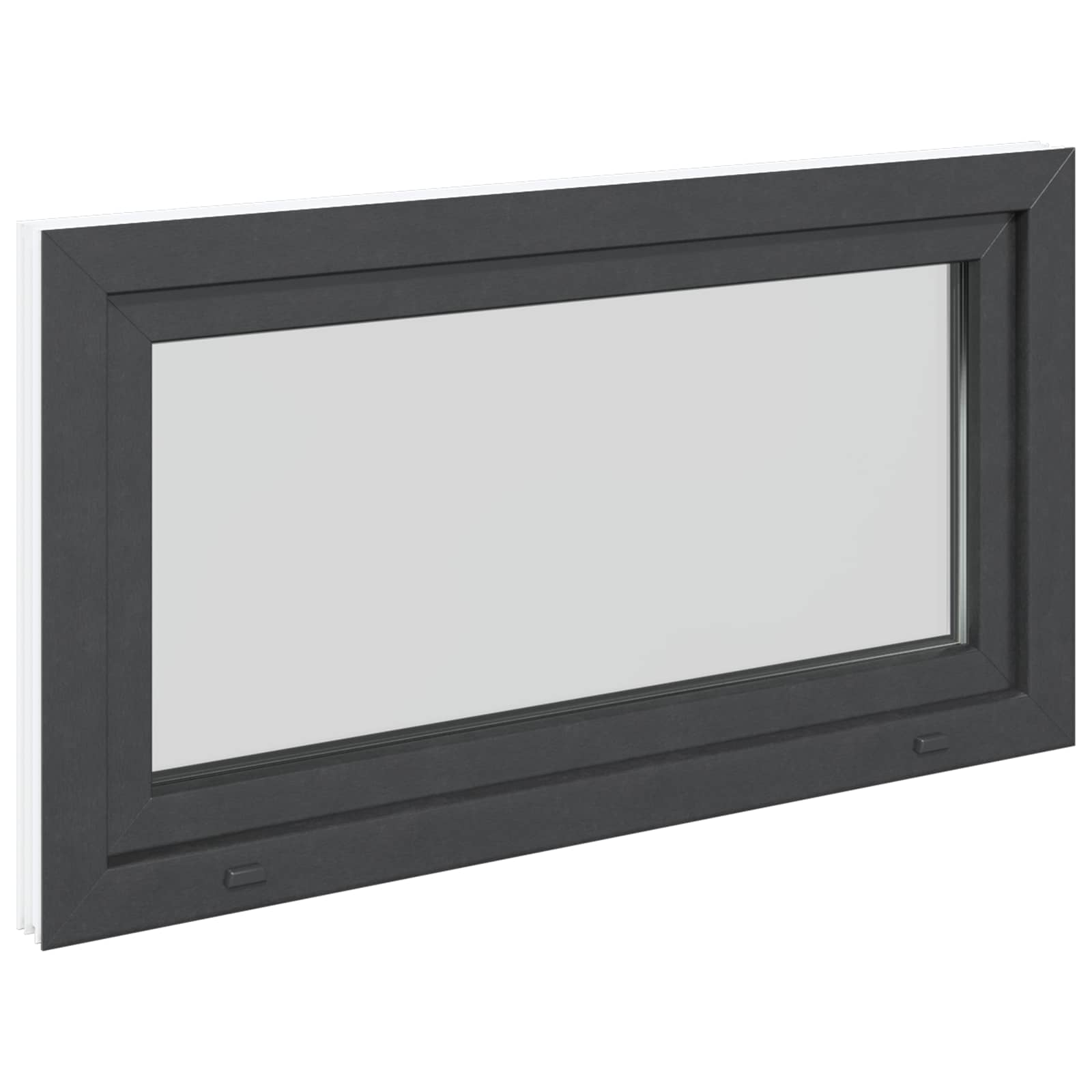 Finestra per Soffitta RISOR 110 x 70 cm PVC e Vetro Antracite | homemem39