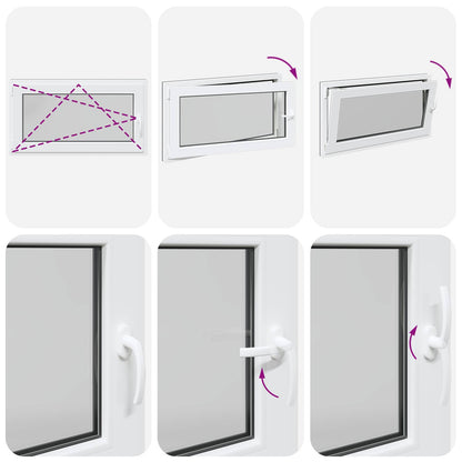Finestra per Soffitta RISOR 110 x 70 cm PVC e Vetro Antracite | homemem39