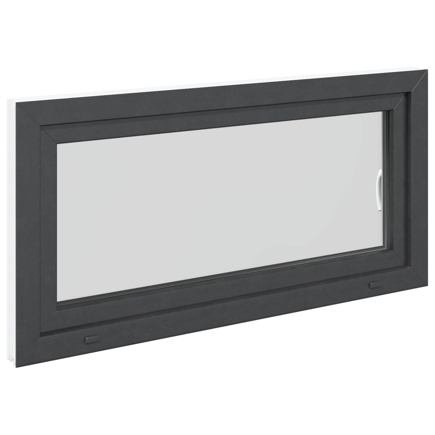 Finestra per Soffitta RISOR 120 x 60 cm PVC e Vetro Antracite | homemem39