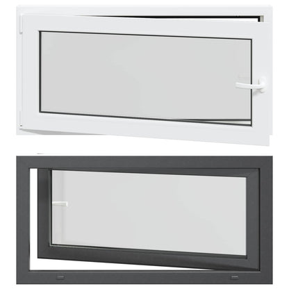 Finestra per Soffitta RISOR 120 x 60 cm PVC e Vetro Antracite | homemem39