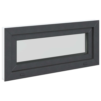 Finestra per Soffitta RISOR 90 x 40 cm PVC e Vetro Antracite | homemem39