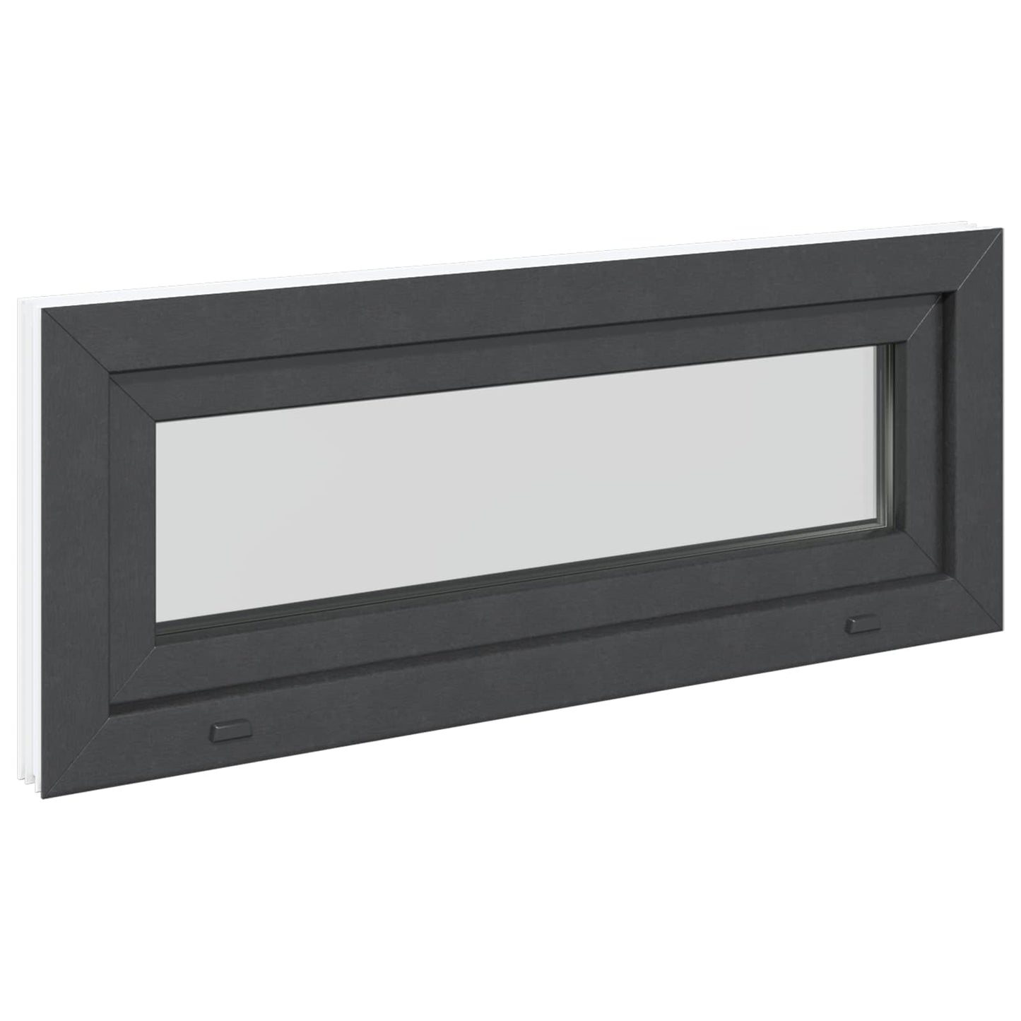 Finestra per Soffitta RISOR 100 x 40 cm PVC e Vetro Antracite | homemem39