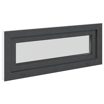 Finestra per Soffitta RISOR 100 x 40 cm PVC e Vetro Antracite | homemem39