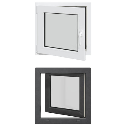 Finestra per Soffitta RISOR 50 x 50 cm PVC e Vetro Antracite | homemem39