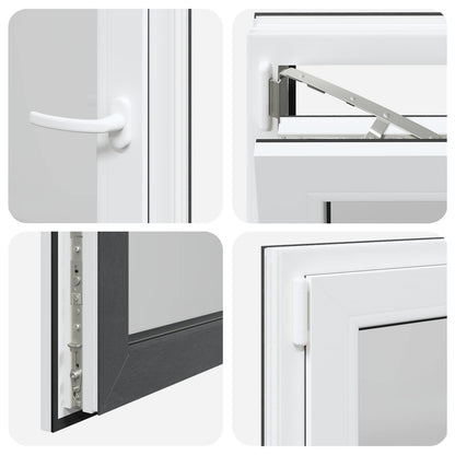 Finestra per Soffitta RISOR 60 x 60 cm PVC e Vetro Antracite | homemem39
