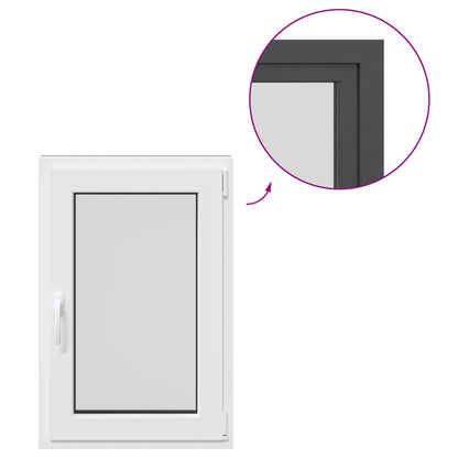 Finestra per Soffitta RISOR 60 x 80 cm PVC e Vetro Antracite | homemem39