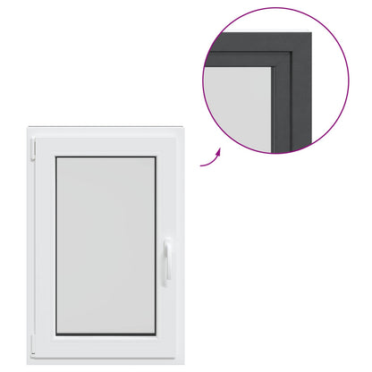 Finestra per Soffitta RISOR 60 x 100 cm PVC e Vetro Antracite | homemem39