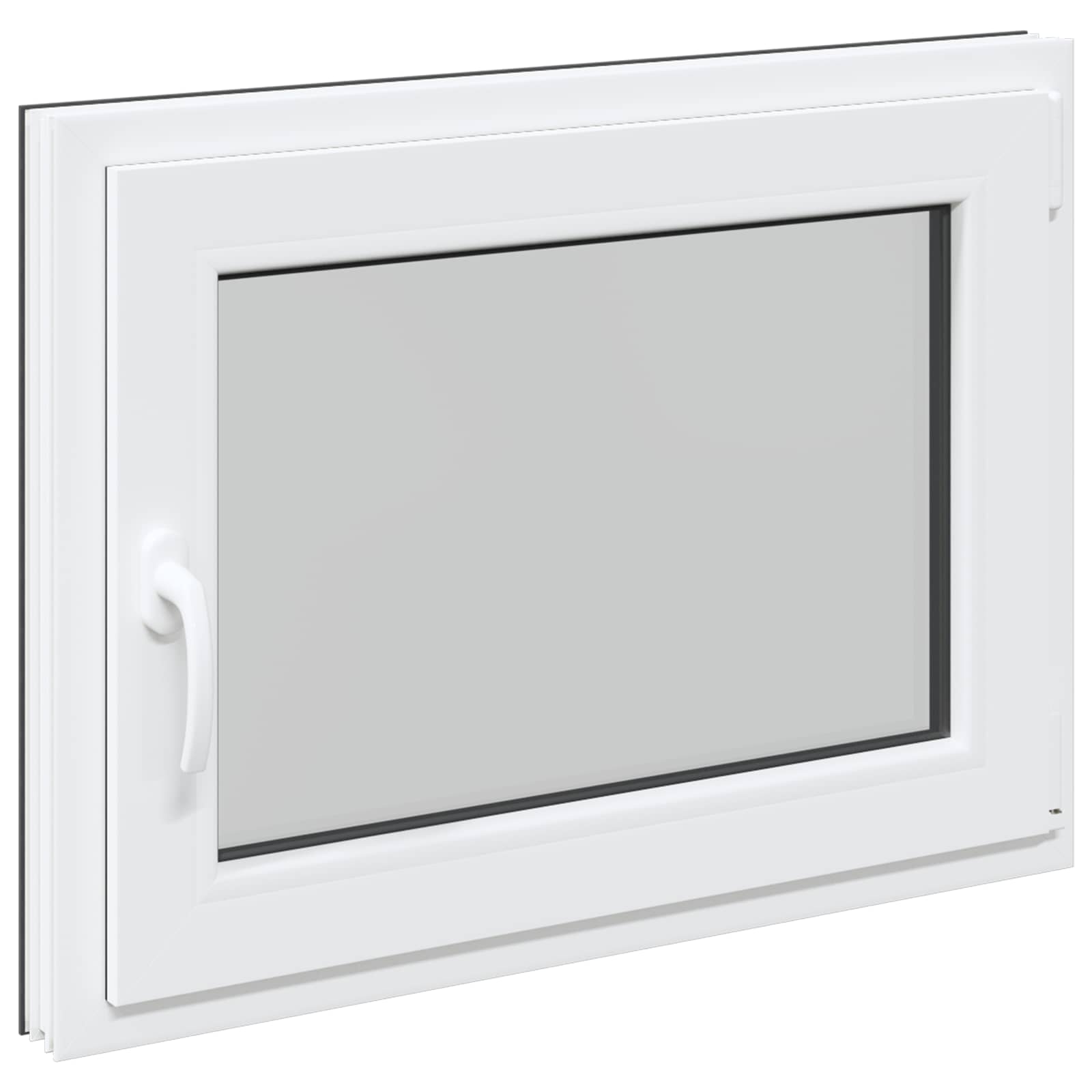 Finestra per Soffitta RISOR 80 x 60 cm PVC e Vetro Antracite | homemem39