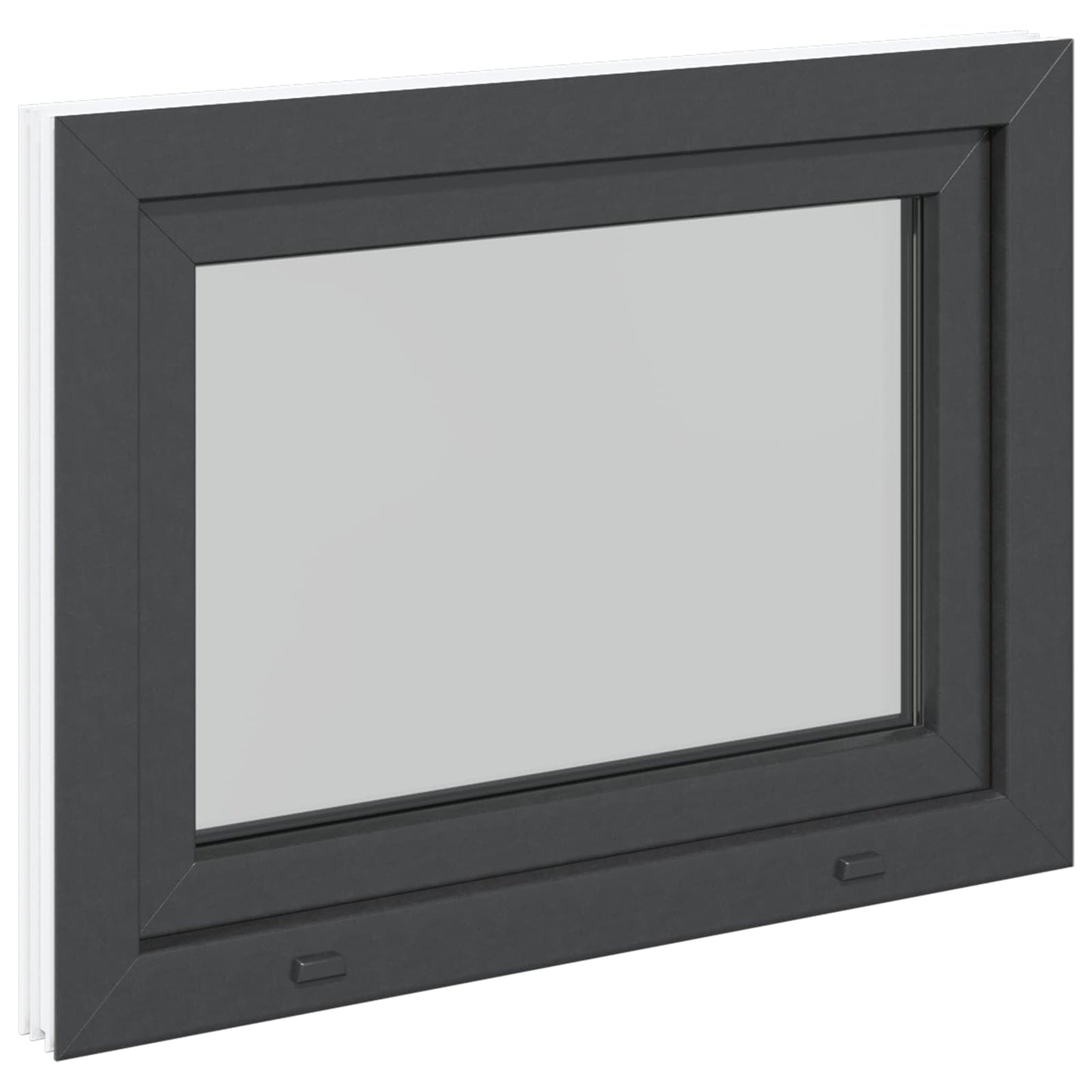 Finestra per Soffitta RISOR 90 x 50 cm PVC e Vetro Antracite | homemem39