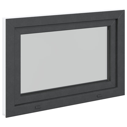 Finestra per Soffitta RISOR 90 x 50 cm PVC e Vetro Antracite | homemem39