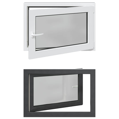 Finestra per Soffitta RISOR 90 x 60 cm PVC e Vetro Antracite | homemem39