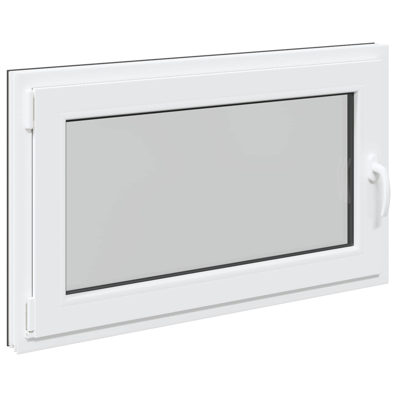 Finestra per Soffitta RISOR 100 x 50 cm PVC e Vetro Antracite | homemem39