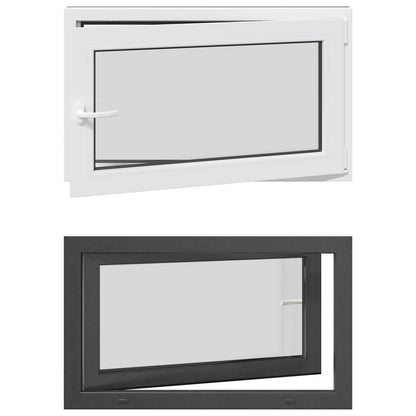 Finestra per Soffitta RISOR 100 x 70 cm PVC e Vetro Antracite | homemem39