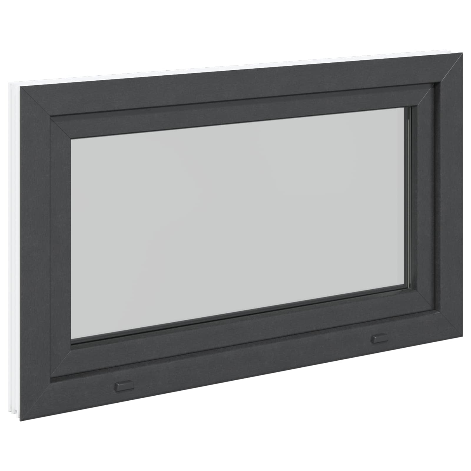 Finestra per Soffitta RISOR 100 x 70 cm PVC e Vetro Antracite | homemem39