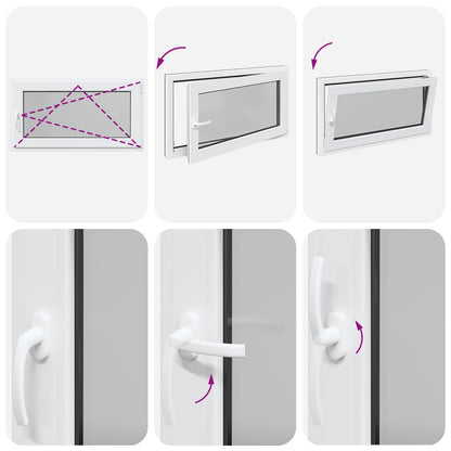Finestra per Soffitta RISOR 110 x 50 cm PVC e Vetro Antracite | homemem39