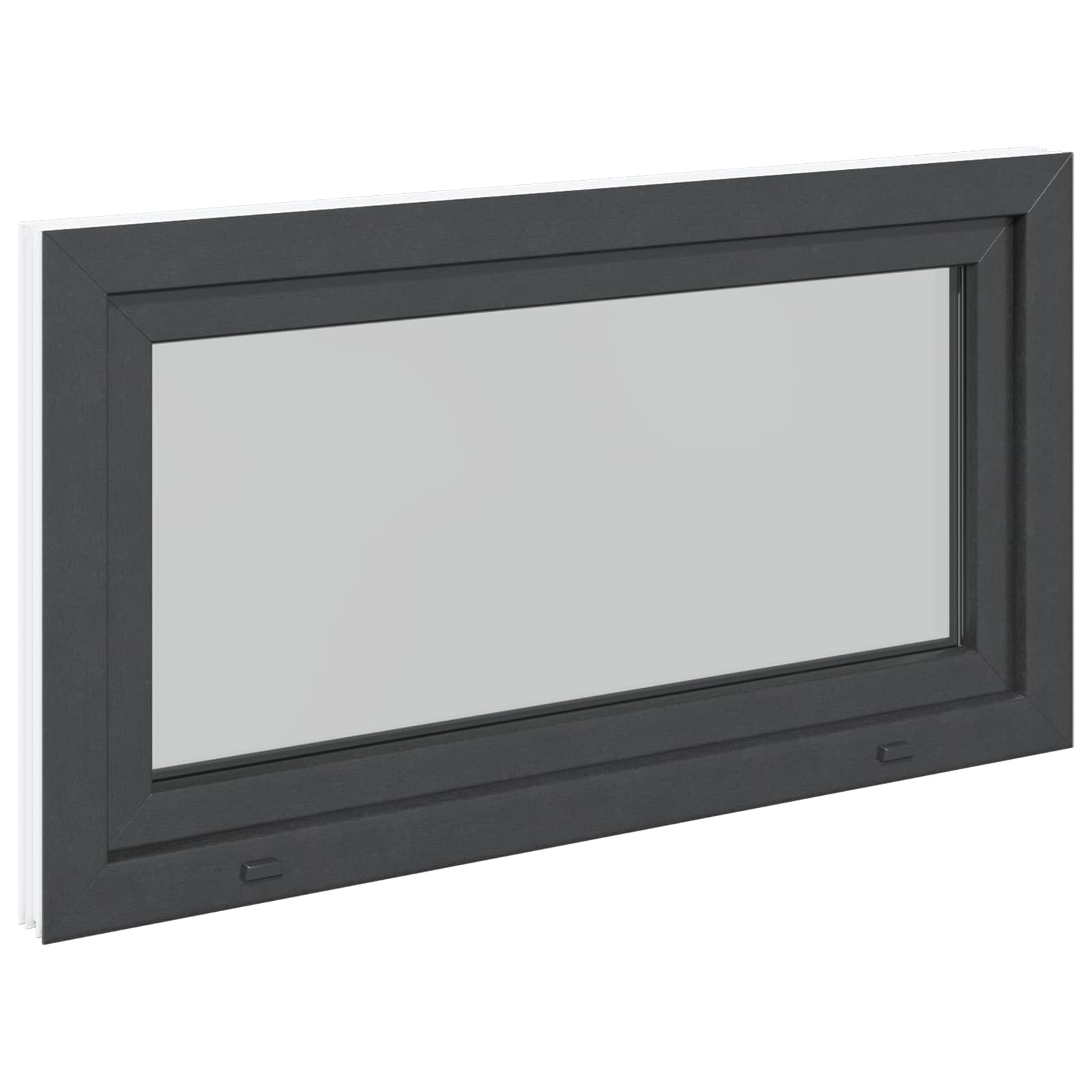 Finestra per Soffitta RISOR 110 x 60 cm PVC e Vetro Antracite | homemem39