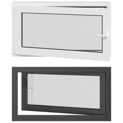 Finestra per Soffitta RISOR 110 x 60 cm PVC e Vetro Antracite | homemem39