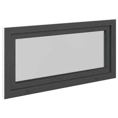 Finestra per Soffitta RISOR 120 x 60 cm PVC e Vetro Antracite | homemem39