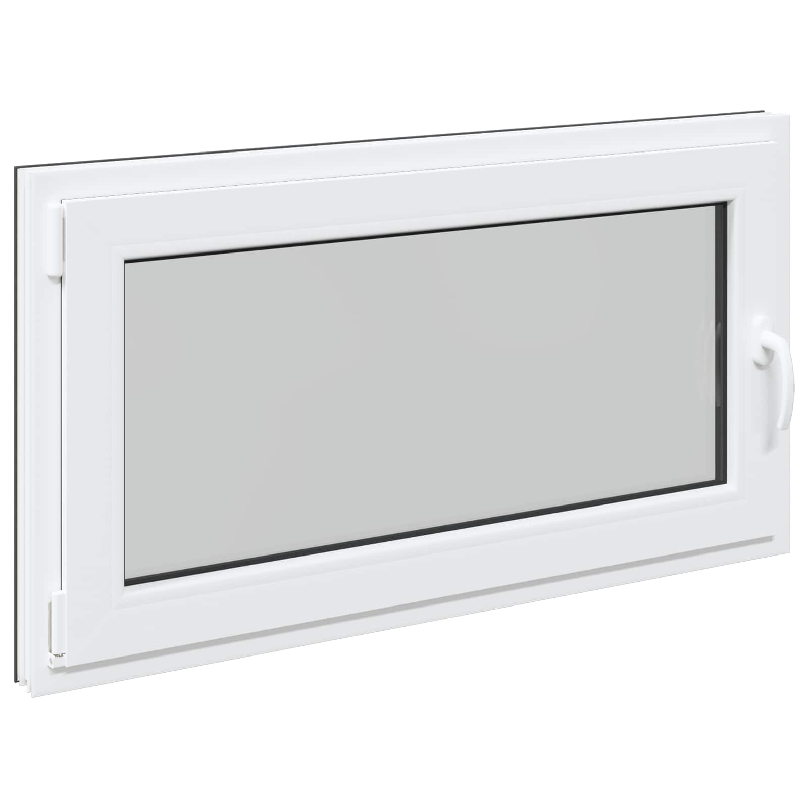 Finestra per Soffitta RISOR 120 x 60 cm PVC e Vetro Antracite | homemem39