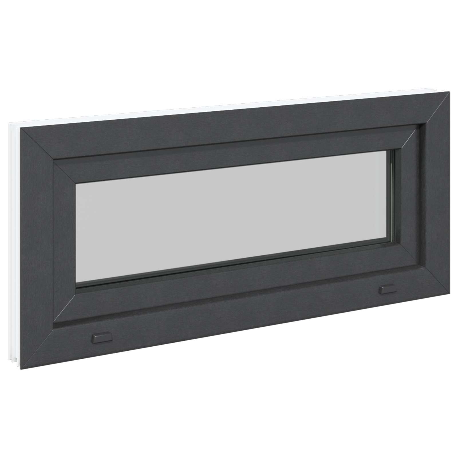Finestra per Soffitta RISOR 90 x 40 cm PVC e Vetro Antracite | homemem39
