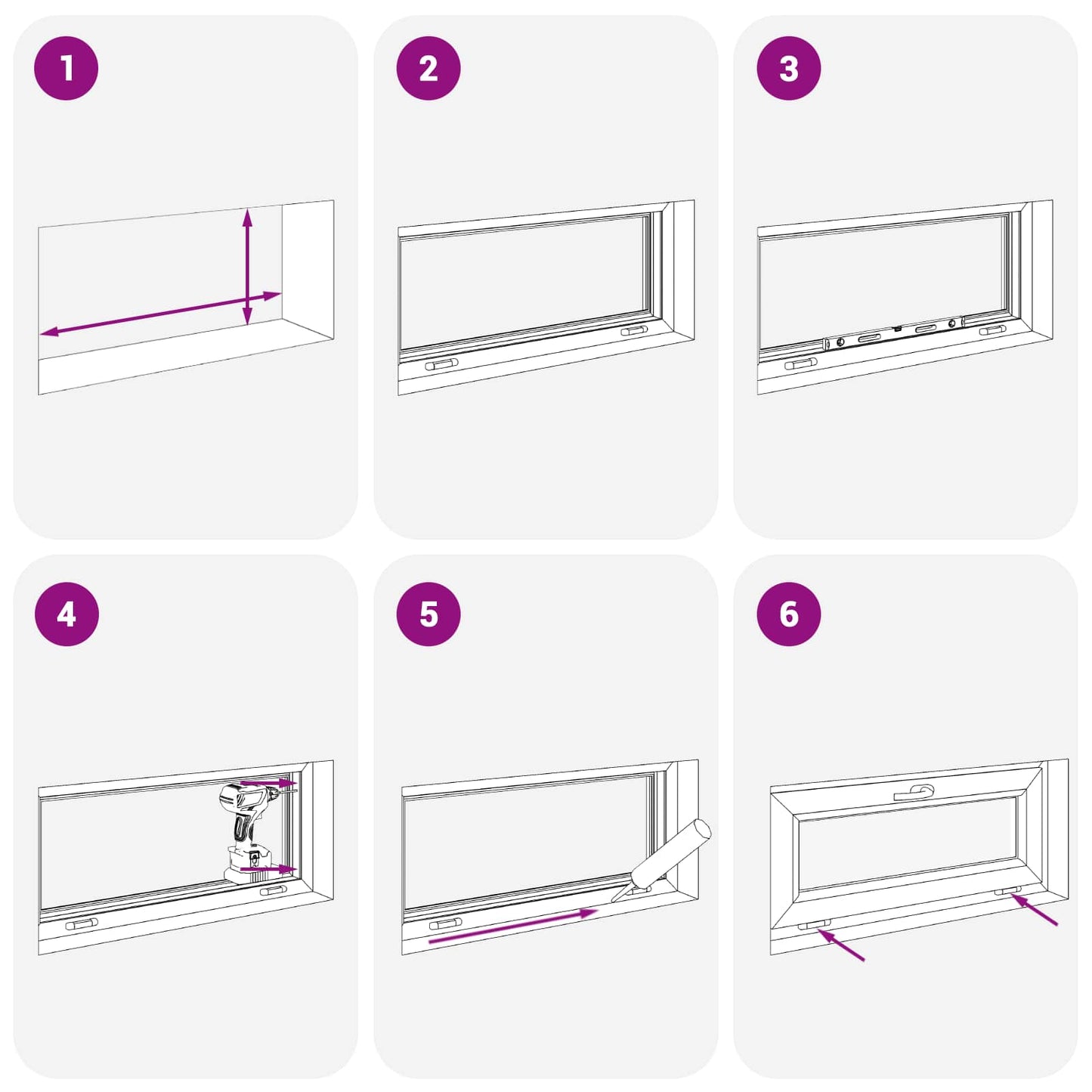 Finestra per Soffitta RISOR 90 x 40 cm PVC e Vetro Antracite | homemem39