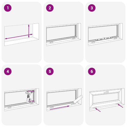 Finestra per Soffitta RISOR 90 x 40 cm PVC e Vetro Antracite | homemem39