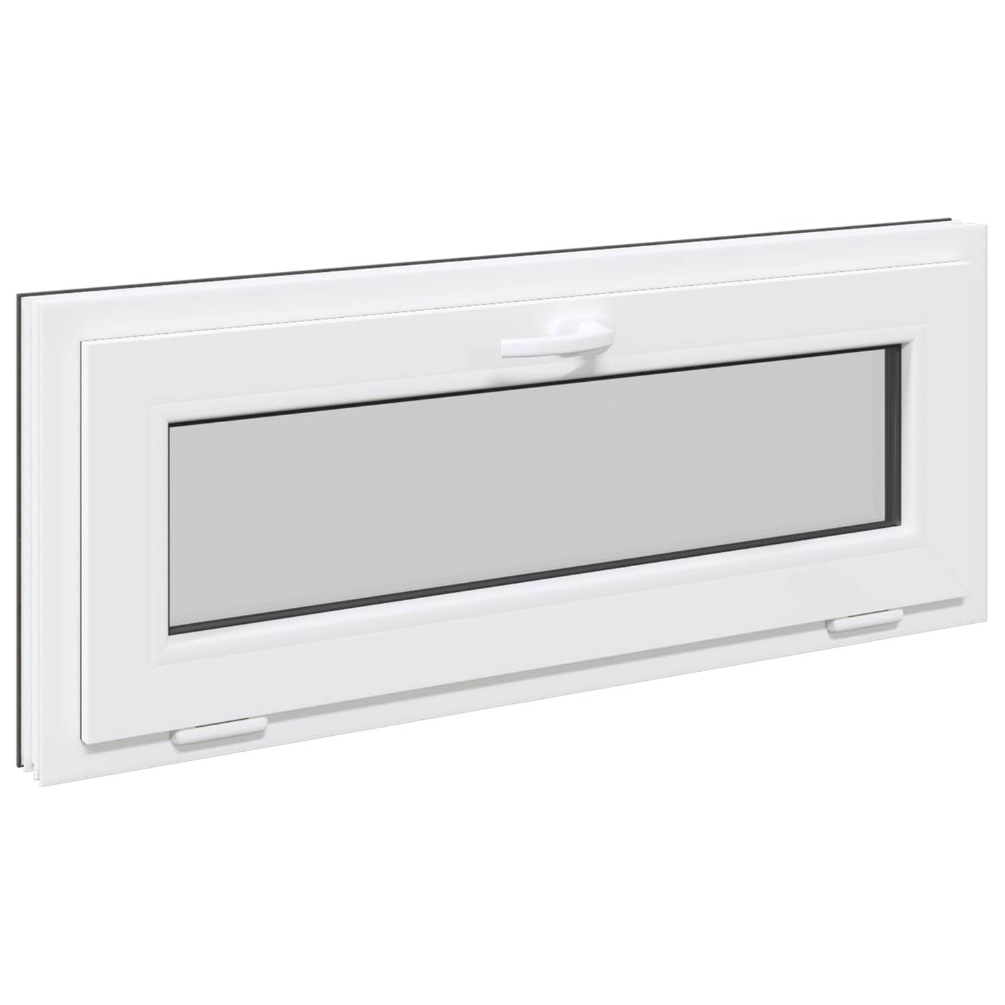 Finestra per Soffitta RISOR 110 x 40 cm PVC e Vetro Antracite | homemem39