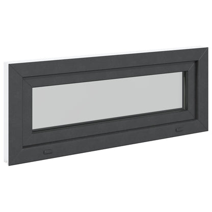 Finestra per Soffitta RISOR 110 x 40 cm PVC e Vetro Antracite | homemem39