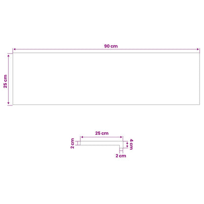Tappeti per scale 8 pz 90 x 25 x 2 cm Nero | homemem39