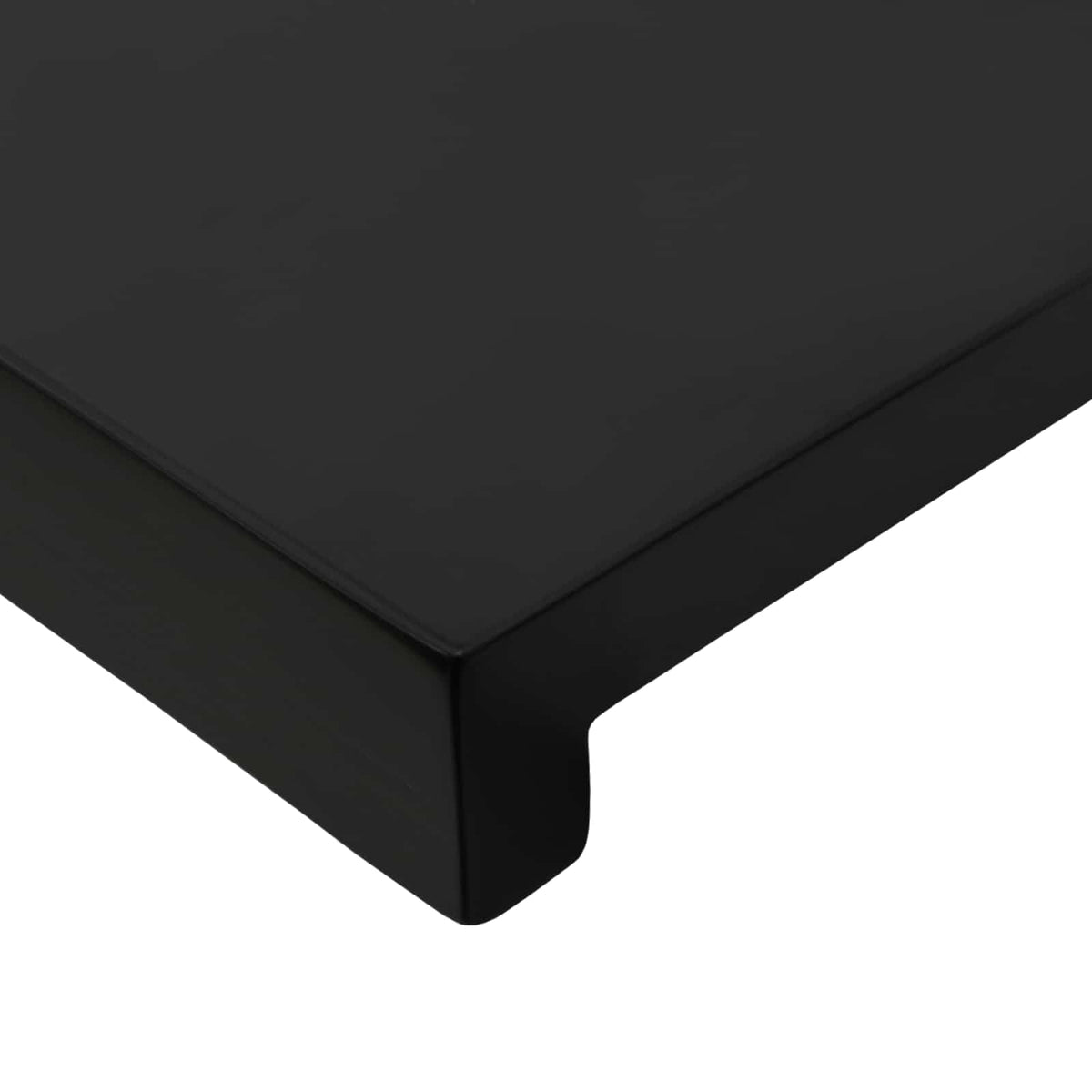 Tappeti per scale 12 pz 120 x 30 x 2 cm Nero
