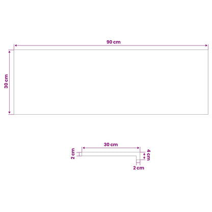 Tappeti per scale 16 pz 90 x 30 x 2 cm Marrone | homemem39