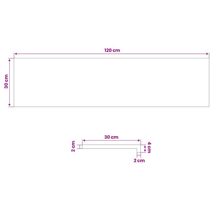 Tappeti per scale 20 pz 120 x 30 x 2 cm Marrone Scuro | homemem39