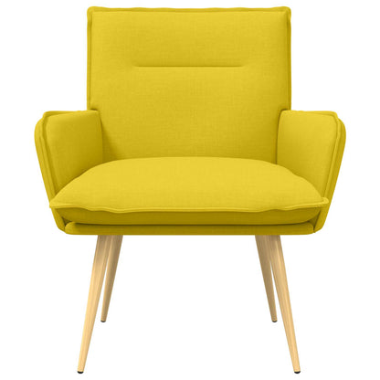Poltrona Giallo Chiaro Tessuto | homemem39