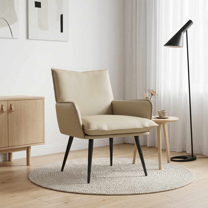 Poltrona Crema Similpelle | homemem39