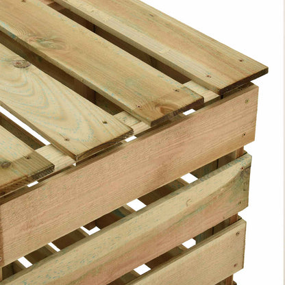 Compostiera da giardino a listelli 2 pcs Verde | homemem39