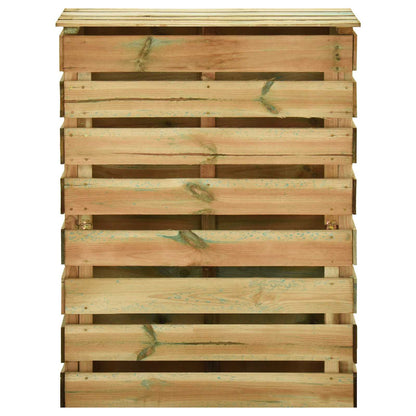 Compostiera da giardino a listelli 2 pcs Verde
