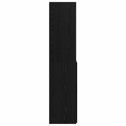 Credenza Rovere Nero 70 x 42,5 x 185 cm Legno ingegnerizzato | homemem39