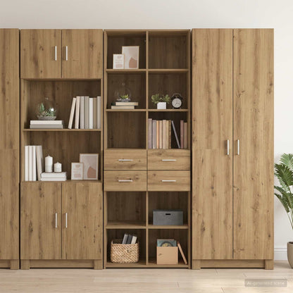 Libreria Rovere artigianale 30 x 42.4 x 185.2 cm
