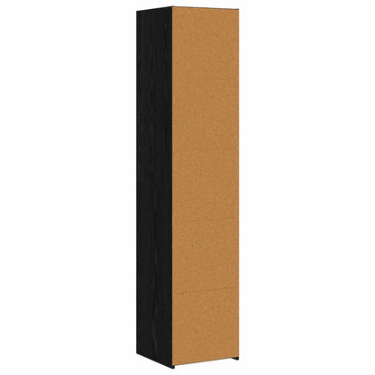 Credenza Rovere Nero 40 x 41 x 185 cm Legno ingegnerizzato