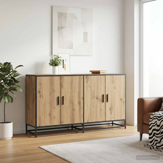 Credenza Rovere Artigianale 134 x 35 x 76 cm