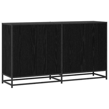 Credenza Rovere Nero 134 x 35 x 76 cm Legno ingegnerizzato