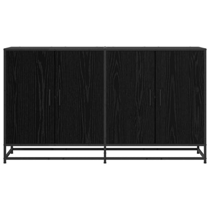 Credenza Rovere Nero 134 x 35 x 76 cm Legno ingegnerizzato