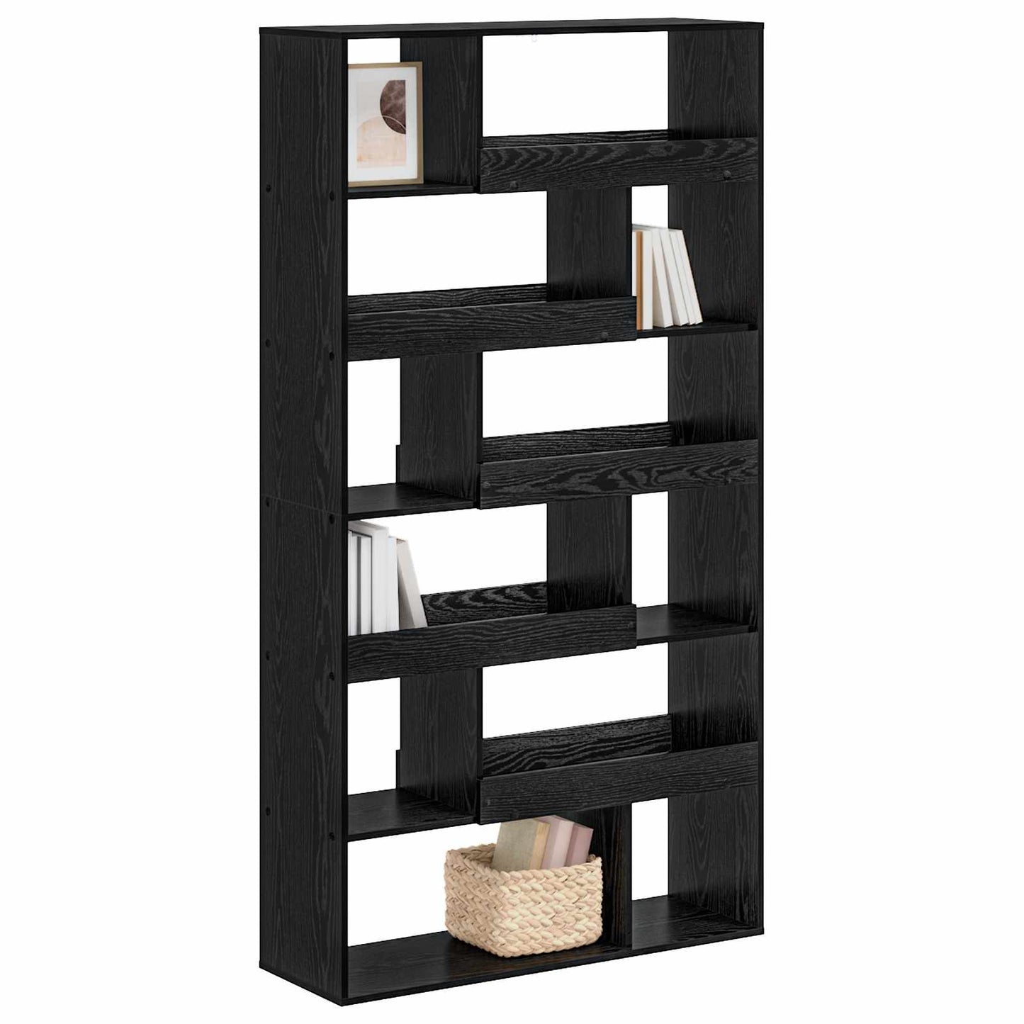 Scaffale per Libri Rovere nero 100 x 33 x 156,5 cm | homemem39