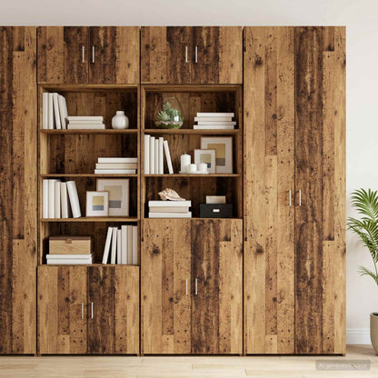 Armadio per la conservazione con ripiani Legno antico