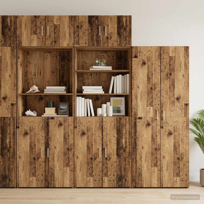 Armadio per la conservazione con ripiani Legno antico