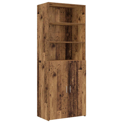 Armadio per la conservazione con ripiani Legno antico