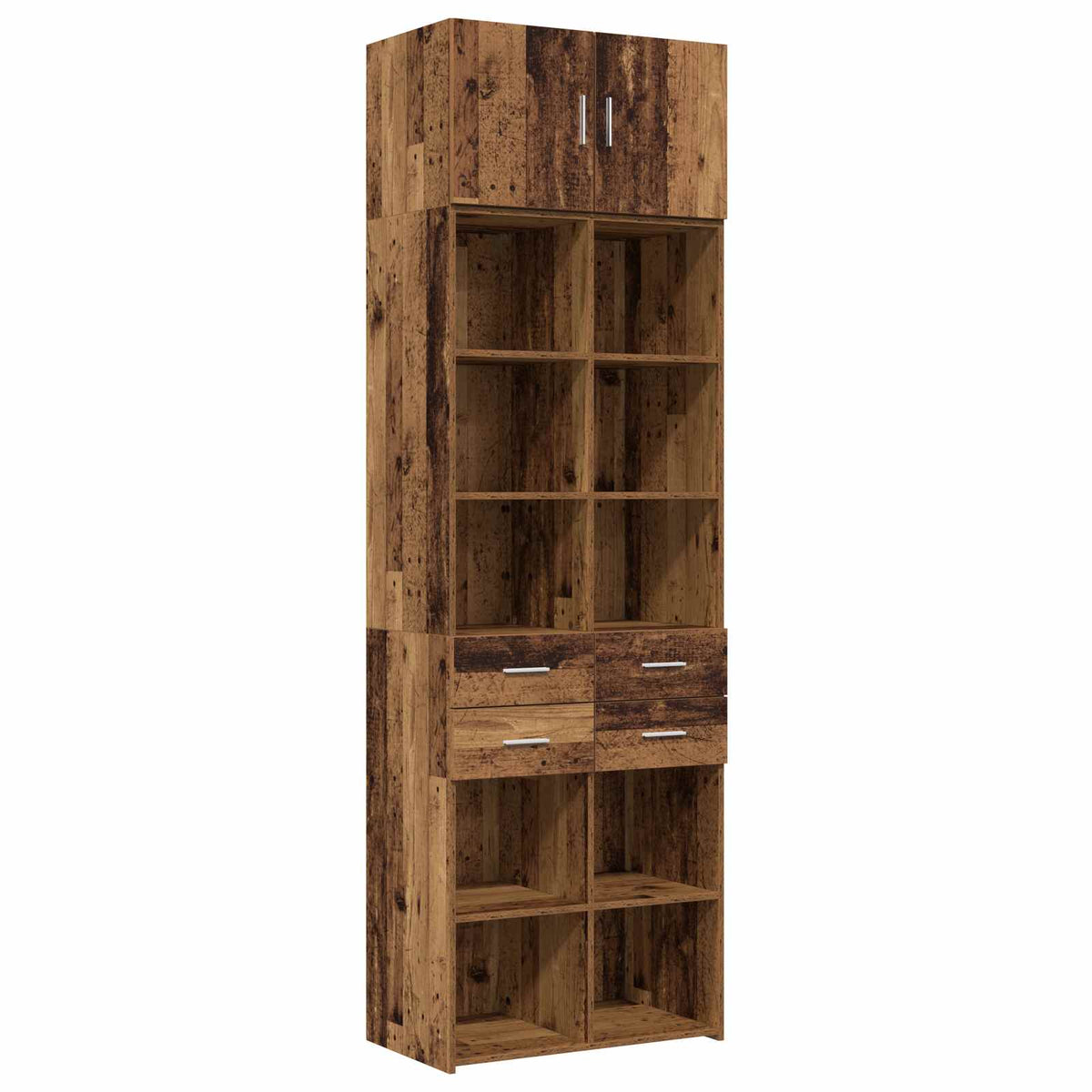 Armadio per la conservazione con ripiani Legno antico